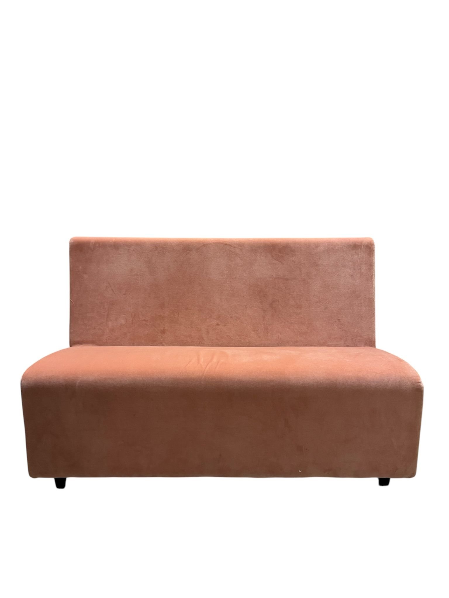 Panca Gala in velluto rosa antico