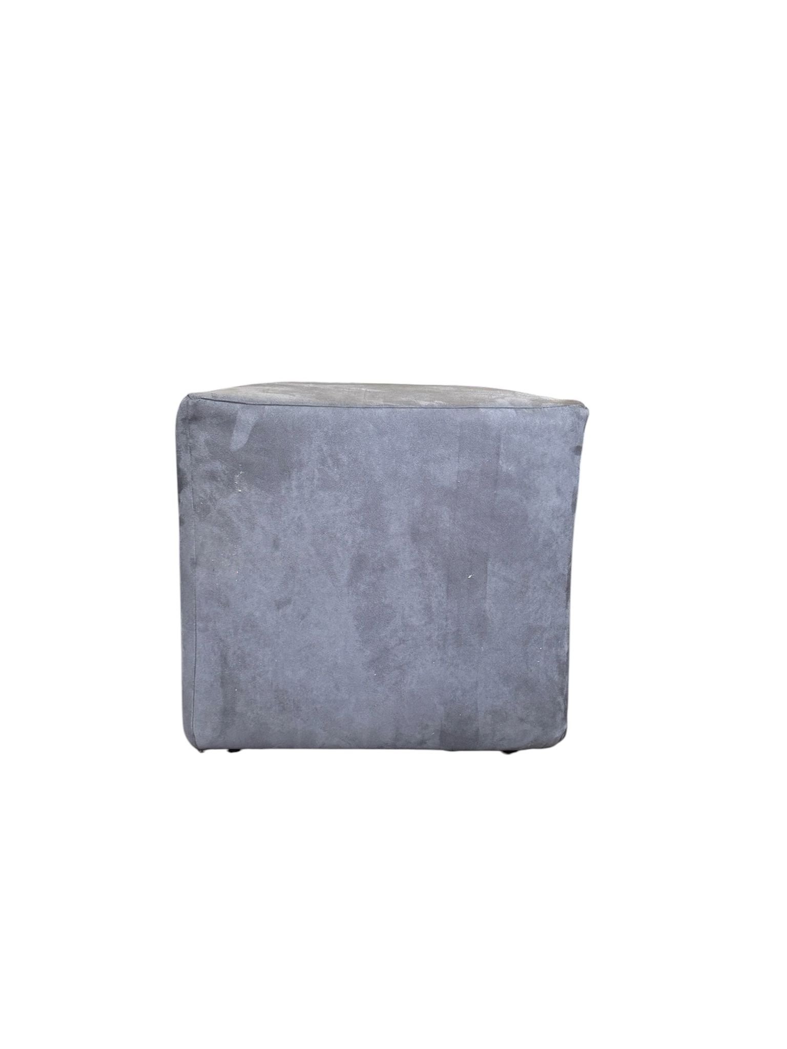Pouf Grigio velluto