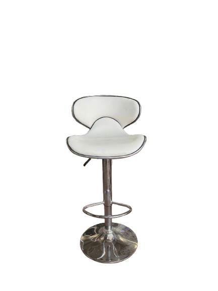 sgabello chrome bianco cromato