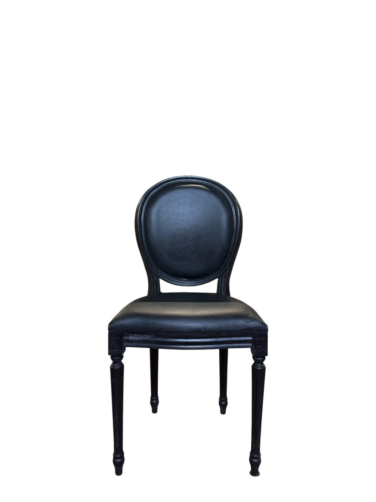 Sedia rum nera frontale