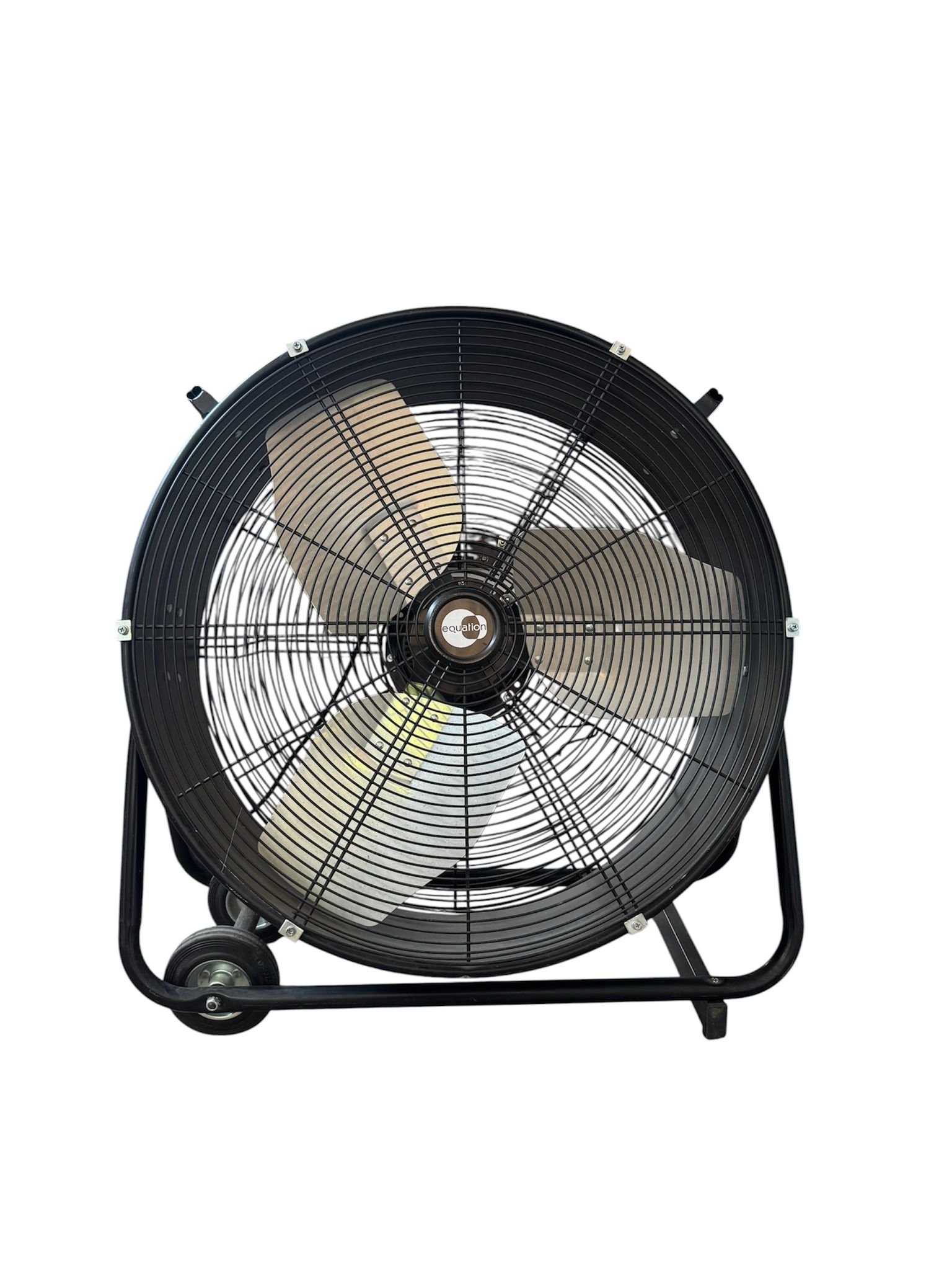 Ventilatore da terra nero con ruote